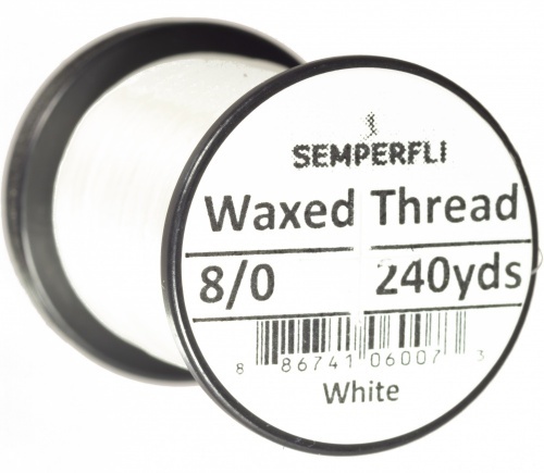 Semperfli Waxed Thread 8/0 - Black in de groep Haken & Terminal Tackle / Vliegvis bindmateriaal / Vliegbindmateriaal / Binddraad bij Sportfiskeprylar.se (Sem-0400-2000r)