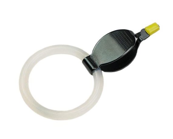 Tiemco Hackle Pliers med ring in de groep Haken & Terminal Tackle / Vliegvis bindmateriaal / Hulpmiddelen voor vliegbinden / Hackle Tang bij Sportfiskeprylar.se (T017)