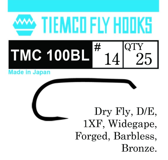 Tiemco 100 Dry Fly Barbless 20-pack - #10 in de groep Haken & Terminal Tackle / Haken / Vliegvis bindhaken bij Sportfiskeprylar.se (T100BL-10r)