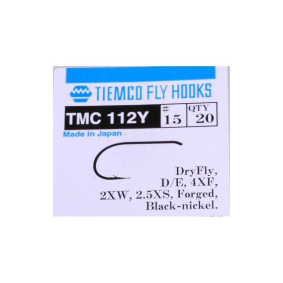 Tiemco 112Y Dry Fly Extra Wide 20-pack - # 17 in de groep Haken & Terminal Tackle / Haken / Vliegvis bindhaken bij Sportfiskeprylar.se (T112Y-17)
