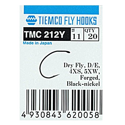 Tiemco 212Y Dry Fly in de groep Haken & Terminal Tackle / Haken / Vliegvis bindhaken bij Sportfiskeprylar.se (T212Y-11r)