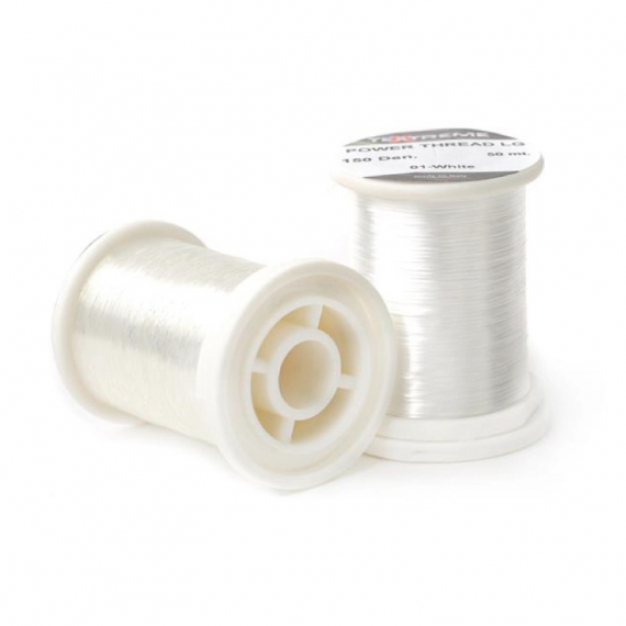 Power Thread 100m, White in de groep Haken & Terminal Tackle / Vliegvis bindmateriaal / Vliegbindmateriaal / Binddraad bij Sportfiskeprylar.se (TE-SPTEX-01r)