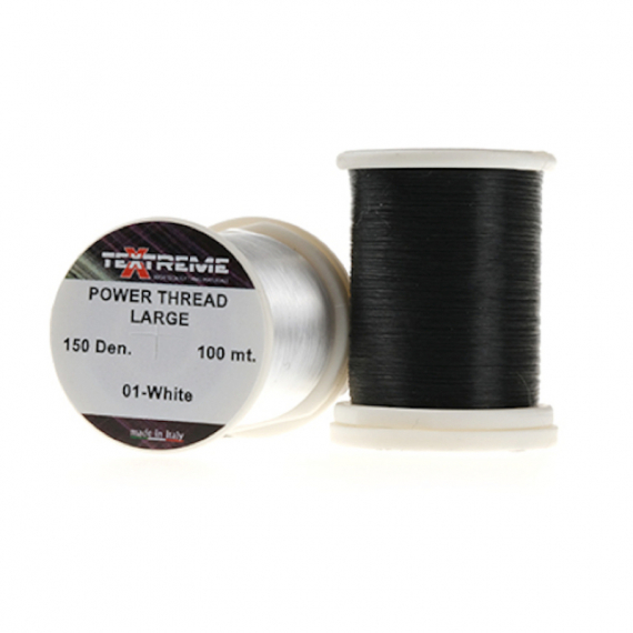 Power Thread 100m, Black in de groep Haken & Terminal Tackle / Vliegvis bindmateriaal / Vliegbindmateriaal / Binddraad bij Sportfiskeprylar.se (TE-SPTEX-02r)