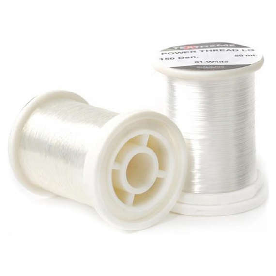 Textreme Power Thread Small 50 Den. - White (100meter) in de groep Haken & Terminal Tackle / Vliegvis bindmateriaal / Vliegbindmateriaal / Binddraad bij Sportfiskeprylar.se (TE-SPTSM-01)