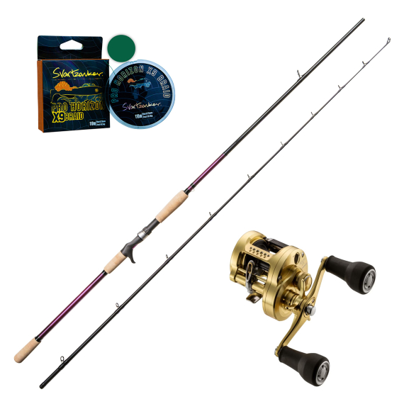 SvartZonker The Force The Deep and Dirty 9\' 60-240g Calcutta Conquest Combo in de groep Combo\'s / Werpcombinaties / Baitcaster Set Snoek bij Sportfiskeprylar.se (THEFORCECONQUEST)