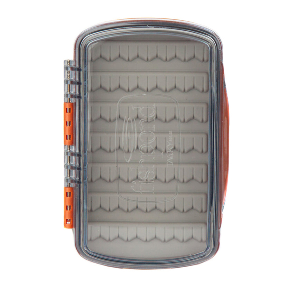 Tacky Pescador Fly Box Small Clear - Burnt Orange in de groep Opslag / Tackleboxen / Vliegvisboxen bij Sportfiskeprylar.se (TPFB-S-C-BO)