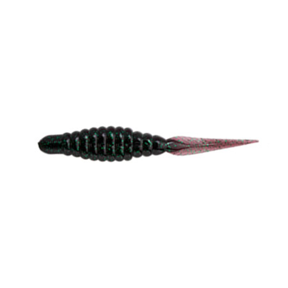 Baitbreath U30 Flat Pin Tail 11,4cm - Junebug/Green in de groep Kunstaas / Softbaits / Craws & Creaturebaits / Wormen bij Sportfiskeprylar.se (TRA-BB168)