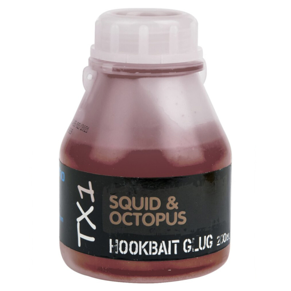 Shimano TX1 Squid & Octopus Dip 200ml in de groep Kunstaas / Boilies, Haakaas & Grondaas / Vloeistoffen & Additieven bij Sportfiskeprylar.se (TX1SOHB250)