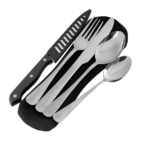 Sonik Sizzla Cutlery Set in de groep Outdoor / Camping Keuken & Keukengerei / Bestek & Accessoires bij Sportfiskeprylar.se (UC0015)