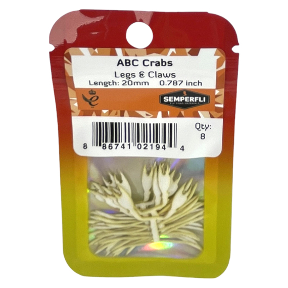 Semperfli ABC Crab Legs & Claws Skeletons - 20mm in de groep Haken & Terminal Tackle / Vliegvis bindmateriaal / Vliegbindmateriaal / Staarten bij Sportfiskeprylar.se (UCBC020NATr)