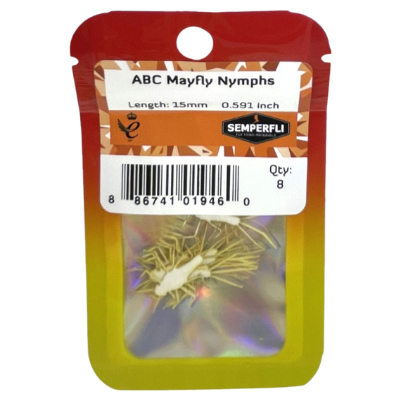 Semperfli ABC Mayfly Nymphs in de groep Haken & Terminal Tackle / Vliegvis bindmateriaal / Vliegbindmateriaal / Andere synthetische materialen bij Sportfiskeprylar.se (UMAY015NATr)