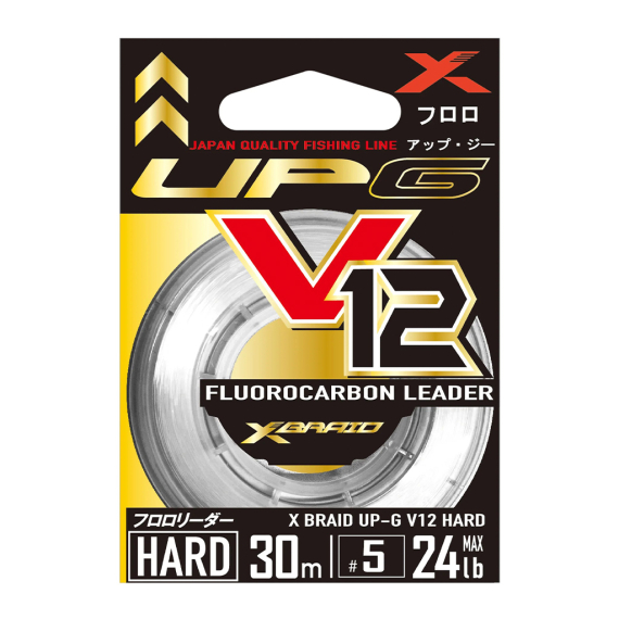 YGK Up-G Leader V12 Hard Flourocarbon Leader in de groep Haken & Terminal Tackle / Voor zeevissen en materiaal voor onderlijnen / Onderlijnmateriaal / Onderlijnmateriaal Fluorocarbon bij Sportfiskeprylar.se (UPGLEADERV12HARD30M-7.0r)