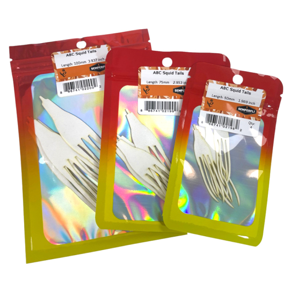 Semperfli ABC Squid Tails in de groep Haken & Terminal Tackle / Vliegvis bindmateriaal / Vliegbindmateriaal / Staarten bij Sportfiskeprylar.se (USQD050NATr)
