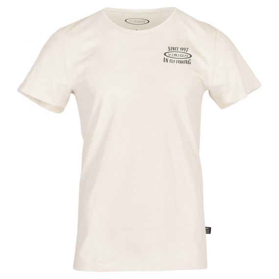 Vision Retro T-shirt, Ecru in de groep Kleding & Schoenen / Kleding / T-shirts bij Sportfiskeprylar.se (V3034-Mr)