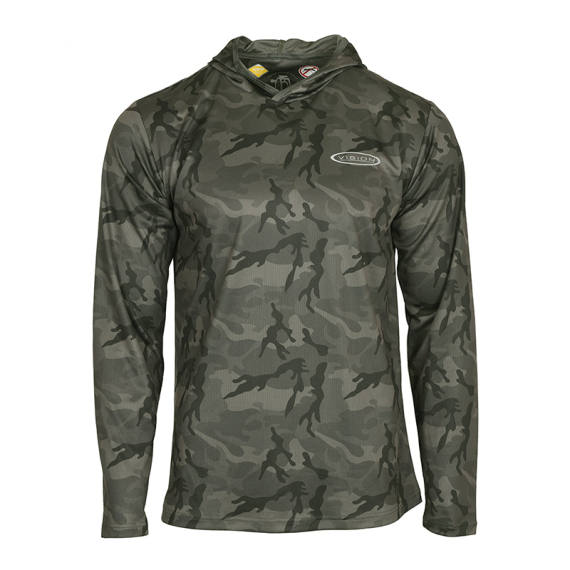 Vision Bamboo Bug & UV Hoodie Camo in de groep Kleding & Schoenen / Kleding / Truien / Hoodies bij Sportfiskeprylar.se (V3053-XSr)