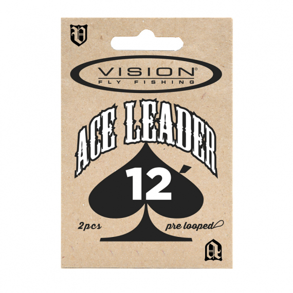 Vision ACE leader 12' 0,38mm - Haken & Terminal Tackle - Voor zeevissen en materiaal voor onderlijnen