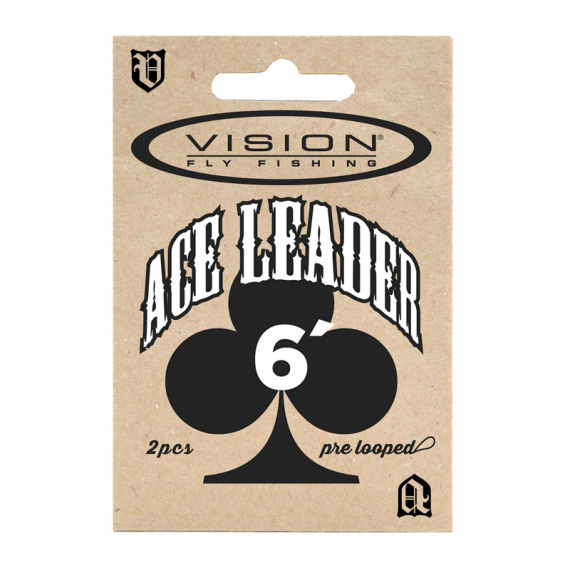 Vision ACE leader 6' 0,43mm - Haken & Terminal Tackle - Voor zeevissen en materiaal voor onderlijnen