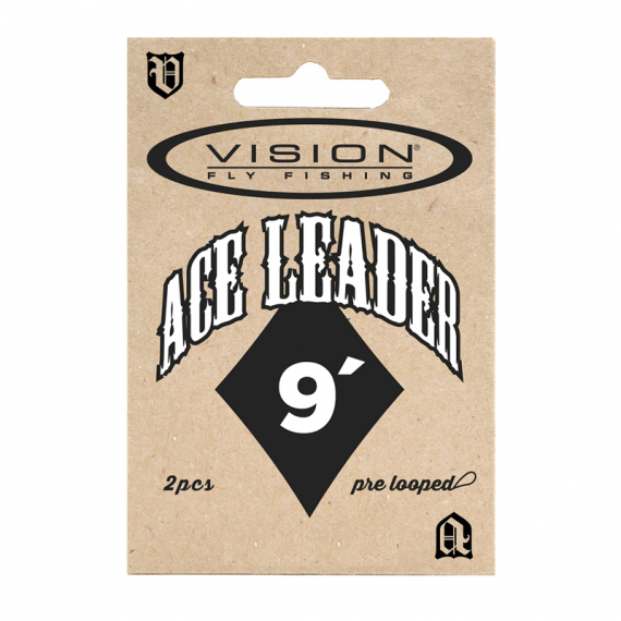 Vision ACE leader 9' 0,38mm - Haken & Terminal Tackle - Voor zeevissen en materiaal voor onderlijnen