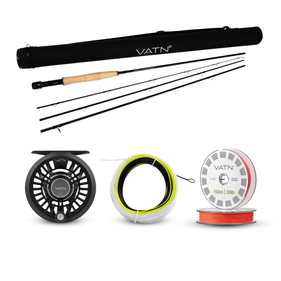 VATN M1 Streamer Flugset - 9\' #6 in de groep Combo\'s / Vliegvis kits / Eenhandige vliegvissets bij Sportfiskeprylar.se (VATNST962026STREAMER)
