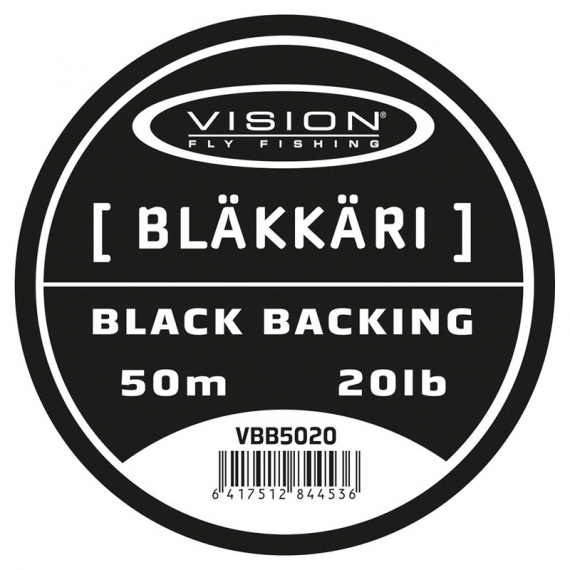 Vision Bläkkäri Black Backing in de groep Lijnen / Vliesvislijnen / Backing bij Sportfiskeprylar.se (VBB5020r)