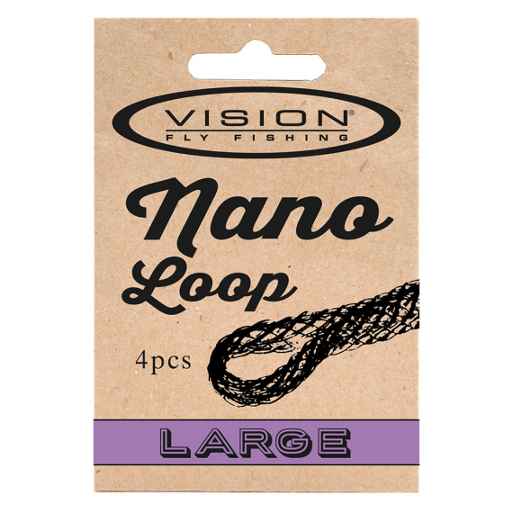 Vision NANO LOOPS Large in de groep Haken & Terminal Tackle / Voor zeevissen en materiaal voor onderlijnen / Onderlijnmateriaal / Onderlijnmateriaal Vliegvissen bij Sportfiskeprylar.se (VBL-L)