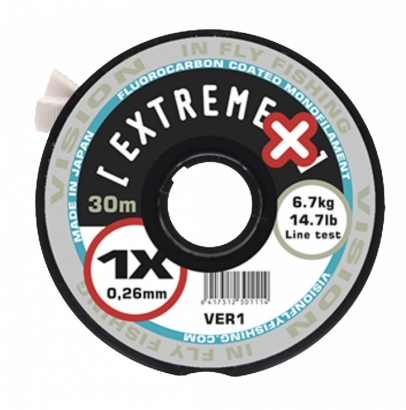 Vision EXTREME+ 50m tippet 0X in de groep Haken & Terminal Tackle / Voor zeevissen en materiaal voor onderlijnen / Onderlijnmateriaal / Onderlijnmateriaal Vliegvissen bij Sportfiskeprylar.se (VER0)