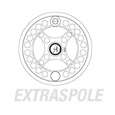 Vision XLV Svart Spare Spool in de groep Reels / Vliegvisreels & extra spoelen / Extra spoelen bij Sportfiskeprylar.se (VLV56B-001r)
