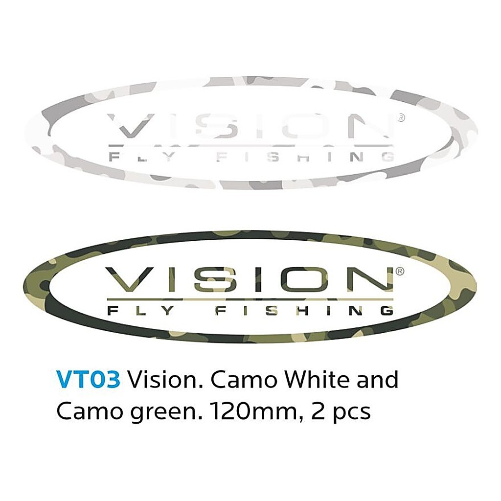 Vision Sticker Camo 120mm 2 pieces in de groep Andere / Stickers en stickers bij Sportfiskeprylar.se (VT03)