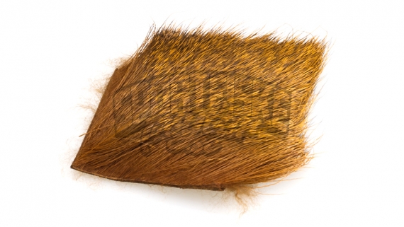Deer Body Hair - Golden Brown in de groep Haken & Terminal Tackle / Vliegvis bindmateriaal / Vliegbindmateriaal / Haarmateriaal / Hertenhaar bij Sportfiskeprylar.se (W-DBH050)