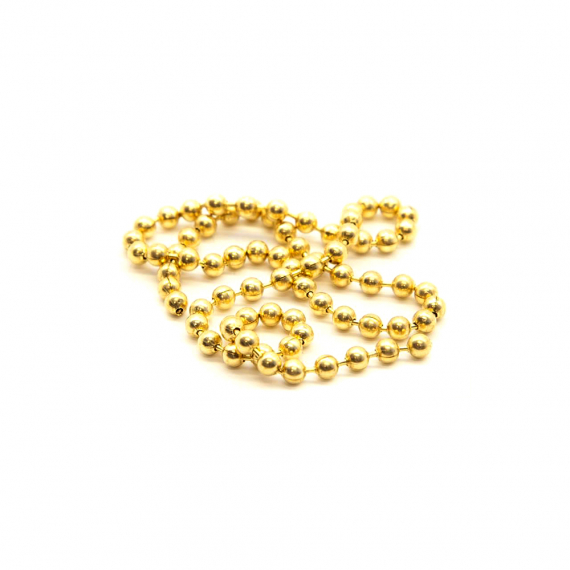 Kulkätting - Medium 3,2 mm Gold in de groep Haken & Terminal Tackle / Vliegvis bindmateriaal / Vliegbindmateriaal / Cones bij Sportfiskeprylar.se (W-EYB2504)