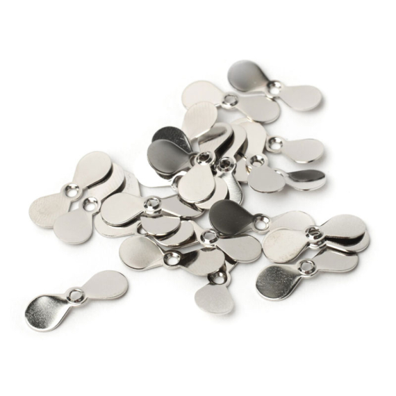 Fly Propellers - Small Silver in de groep Haken & Terminal Tackle / Vliegvis bindmateriaal / Vliegbindmateriaal / Poppers en magische koppen bij Sportfiskeprylar.se (W-FPL3255)
