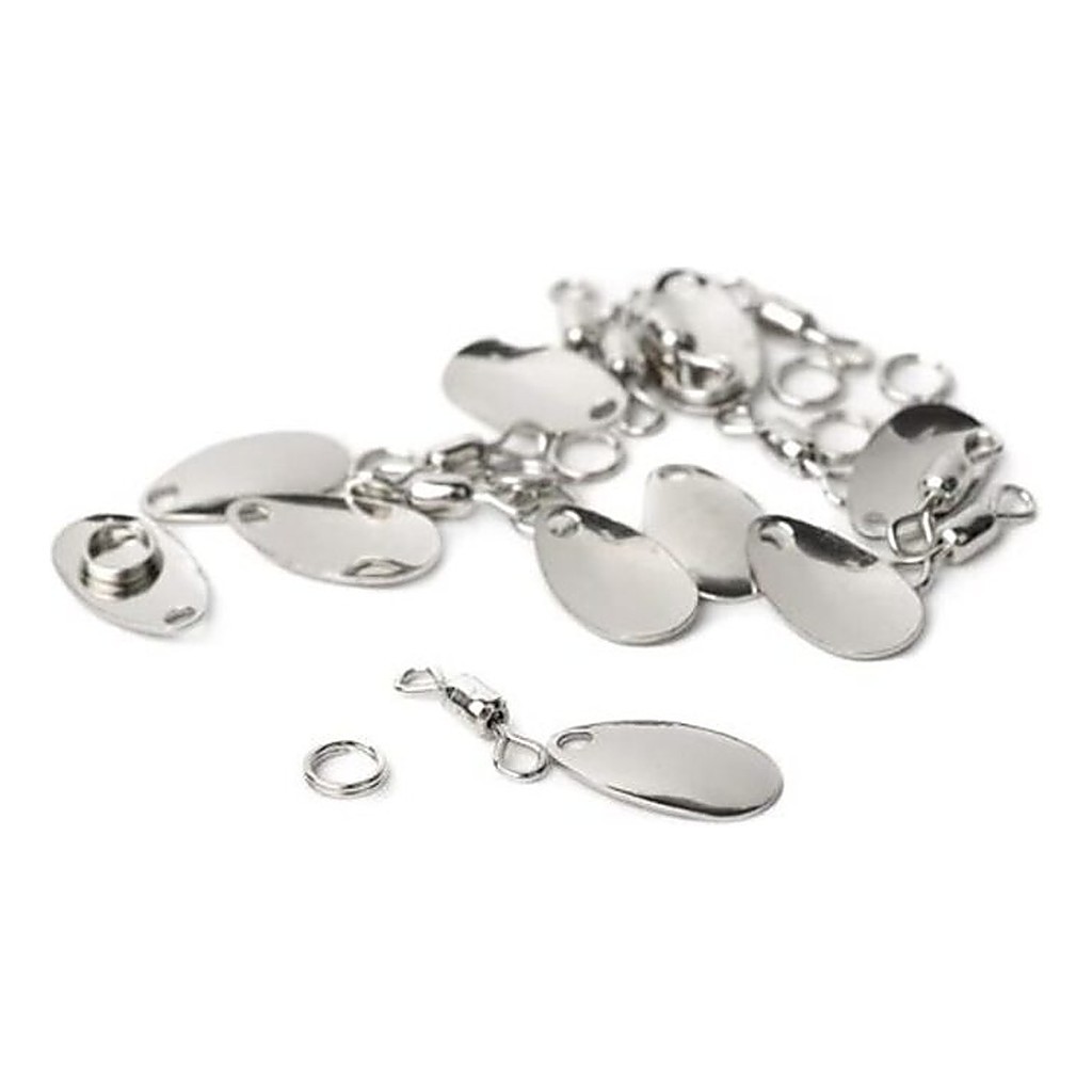 Wapsi Fly Spinner Blades, 0 Nickel (10-pcs) in de groep Haken & Terminal Tackle / Rig Accessoires / Andere rig-accessoires bij Sportfiskeprylar.se (W-FSB1255)