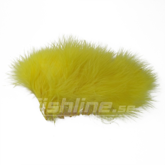 Marabou Strung - Yellow in de groep Haken & Terminal Tackle / Vliegvis bindmateriaal / Vliegbindmateriaal / Veren & Capes / Andere veren bij Sportfiskeprylar.se (W-MB006)