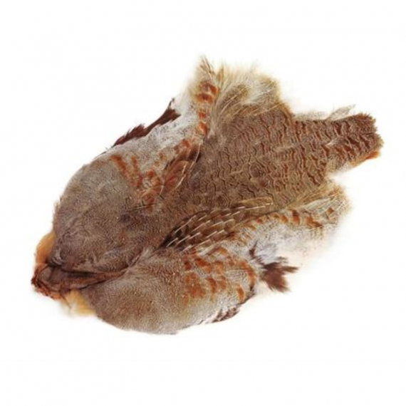 Hungarian Partridge Skin #1 Natural in de groep Haken & Terminal Tackle / Vliegvis bindmateriaal / Vliegbindmateriaal / Veren & Capes / Capes & Saddles bij Sportfiskeprylar.se (W-PR1199)
