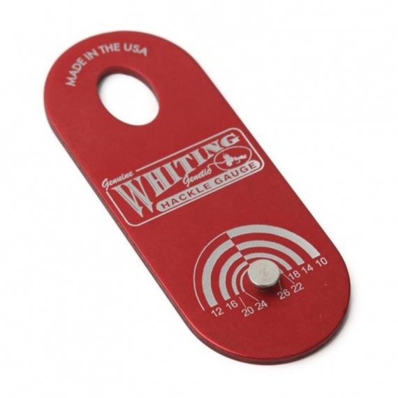 Whiting W-100 Hackle Gauge - Ruby in de groep Haken & Terminal Tackle / Vliegvis bindmateriaal / Hulpmiddelen voor vliegbinden / Hackle Tang bij Sportfiskeprylar.se (W100R)