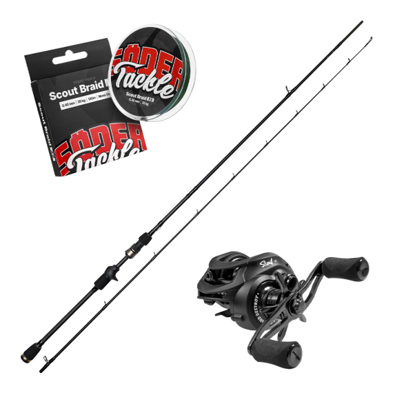 Westin W3 Finesse Crank-T 2nd 7\' ML 5-20g & Scout BC Combo in de groep Combo\'s / Werpcombinaties / Baars Werpkombinasjon bij Sportfiskeprylar.se (W359-0702-MLSCOUTBCSET)