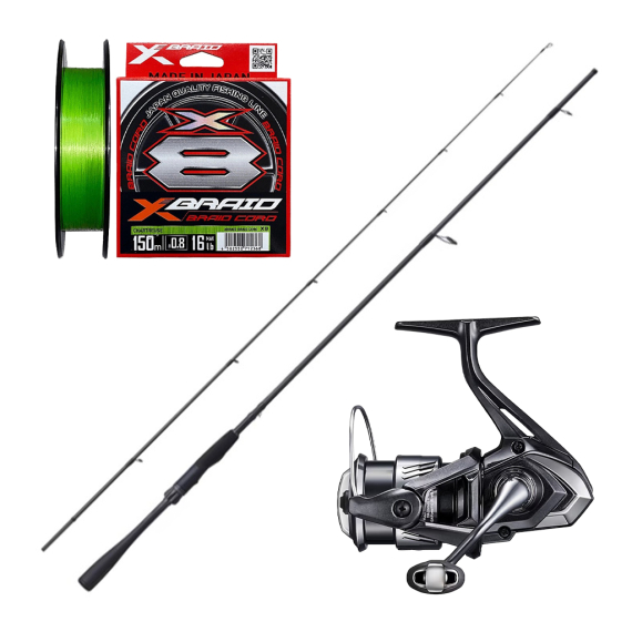 Shimano Zodias & Miravel Spinning Combo 7\' 5-15g in de groep Combo\'s / Spinvis combo\'s / Baars Spinhengel Set bij Sportfiskeprylar.se (ZODIAS26MIRAVELSET)
