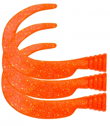 Sparetail McTail (Red/Orange)- 3pack in de groep Kunstaas / Softbaits / Extra staarten & krulstaarten bij Sportfiskeprylar.se (ZS101303)