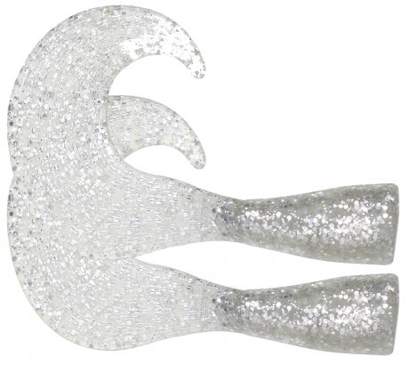 Sparetail Zonker Tail, 2-pack (silver) in de groep Kunstaas / Softbaits / Extra staarten & krulstaarten bij Sportfiskeprylar.se (ZS101406)