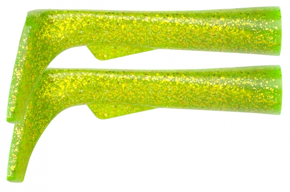 SvartZonker Big Paddle - Chatreuse Glitter 2-pak in de groep Kunstaas / Extra peddels bij Sportfiskeprylar.se (ZS101601)