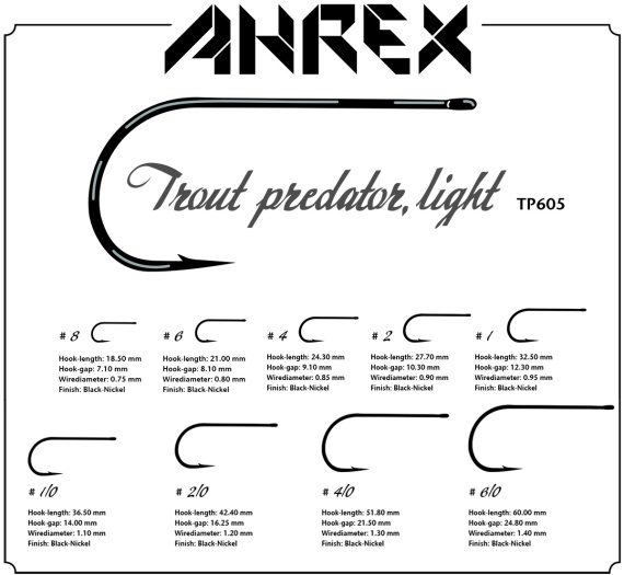 Ahrex TP605 Trout Predator Light 12-pack in de groep Haken & Terminal Tackle / Haken / Vliegvis bindhaken bij Sportfiskeprylar.se (atp605-6r)