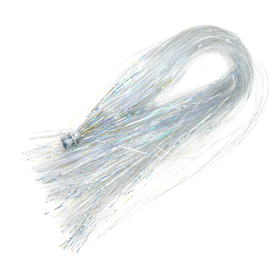 Flashabou holografisk, holografisk silver ice in de groep Haken & Terminal Tackle / Vliegvis bindmateriaal / Vliegbindmateriaal / Flash & Syntetics bij Sportfiskeprylar.se (h6990)