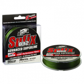 Sufix 832 Braid 120m Braid Green 0,15mm/20LB