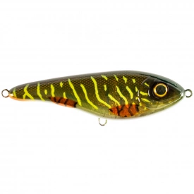 Buster Jerk, shallow, 15cm, Green Motoroil Pike UV