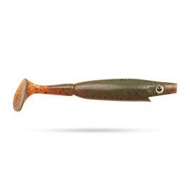 Piglet Shad 10cm (6-pak) - Motor Oil Pepper