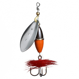 Silver, Orange/Black