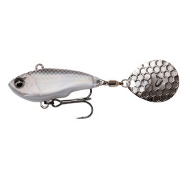 Savage Gear Fat Tail Spin 6,5cm, 16g Sinking - White Silver