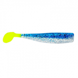 Lunker City Shaker Shad, 8cm, Blue Ice Chartreuse Tail - (10-pack)