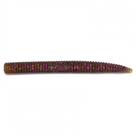 Bite Of Bleak Nazeebo Worm 10cm (8-pak) - Green Pumpkin Purple