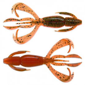 Keitech Crazy Flapper 7cm (8pcs) - Motoroil / Orange